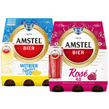 Amstel radler, rosé of witbier O.O%